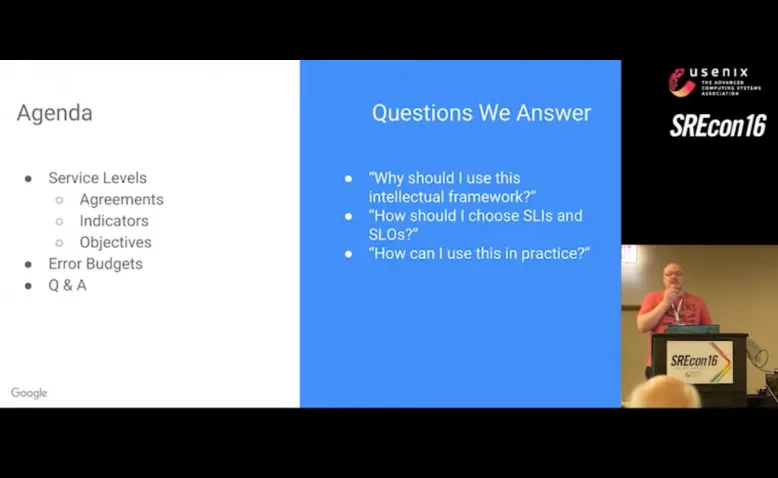 SREcon16 - Service Levels and Error Budgets
