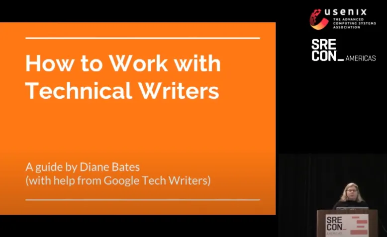SREcon17 Americas - How to Work with Technical Writers