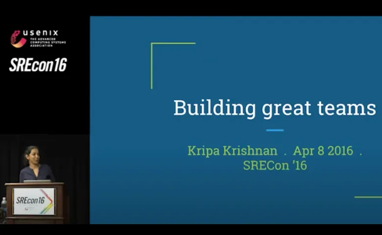 SREcon16 - Putting Together Great SRE Teams