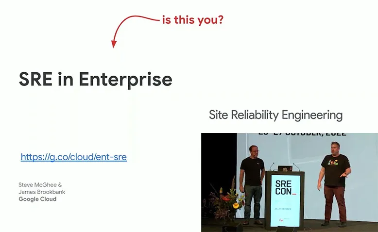 SREcon22 Europe/Middle East/Africa - SRE in Enterprise