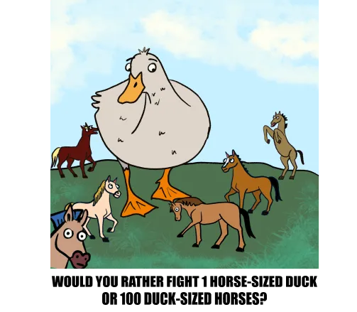 SLO Model assumes linearity horse-sized duck