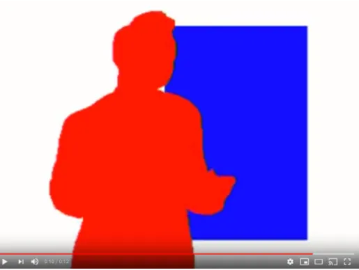 high contrast silhouette