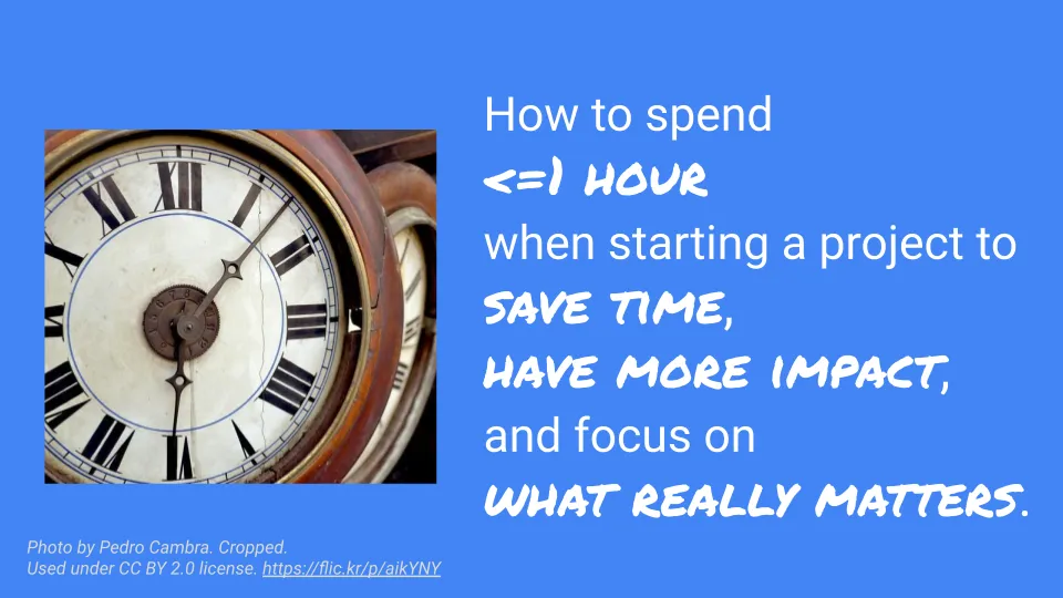 How to spend less than one hour