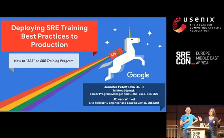 SREcon19 Europe/Middle East/Africa - Deploying SRE Training Best Practices to Production: How We...