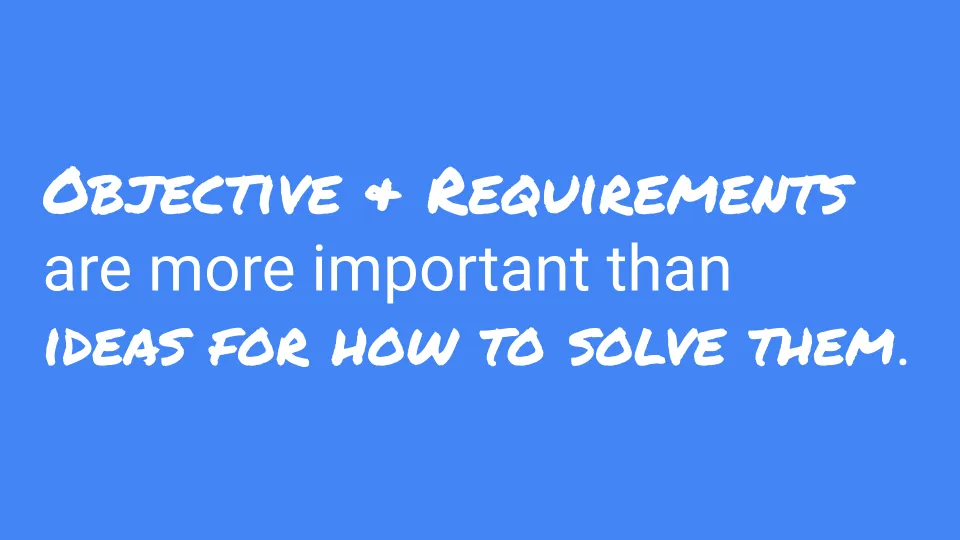 Objective plus requirements