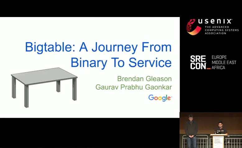 SREcon19 Europe/Middle East/Africa - Bigtable: A Journey from Binary to Service and the Lessons...