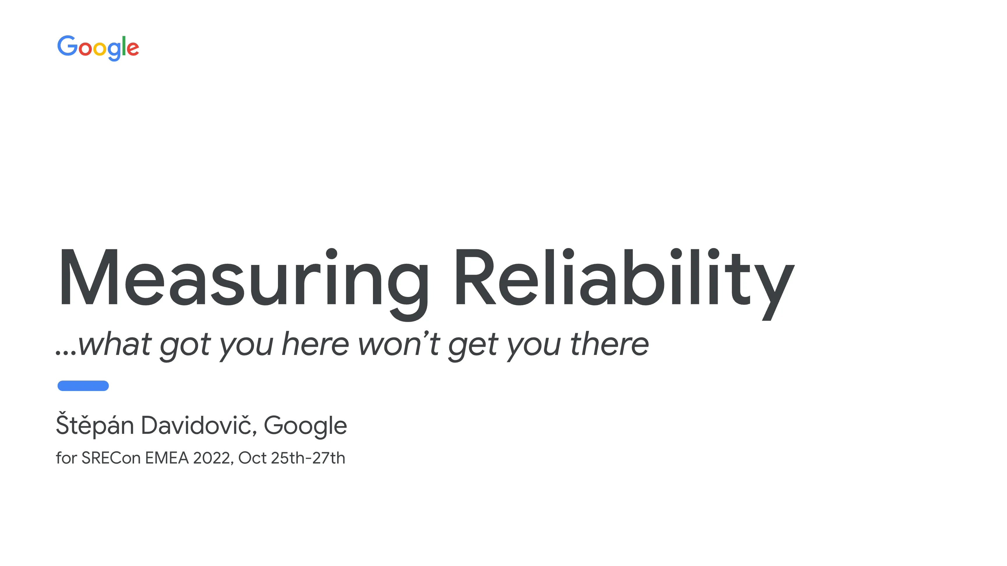 Measuring Reliability
